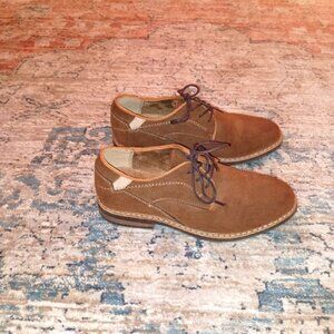 Borelli Youth  Style Oxford Tie up tan Shoes Size 2